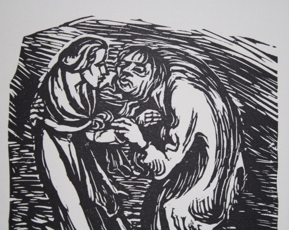 Ernst Barlach  original Holzschnitt (interne Inventurnummer Galerie